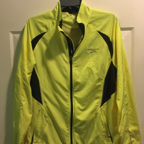 brooks jackets mens yellow